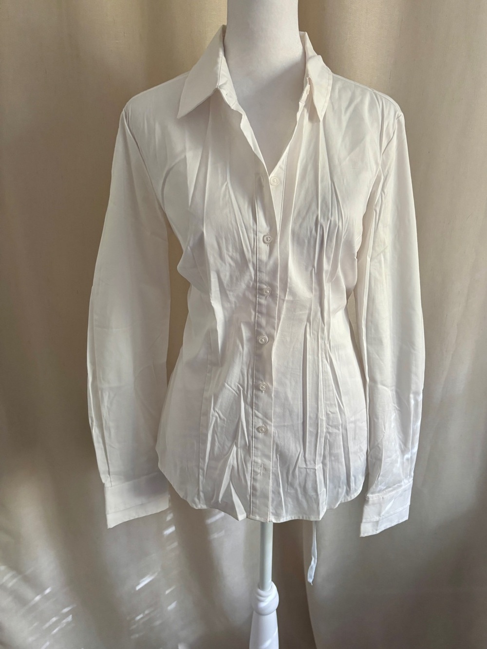 Vintage Jacob Fitted Cotton Button-Down — Size M